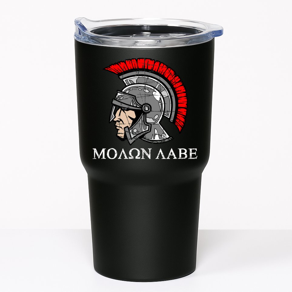 Molon Labe - Spartan Helmet Greek - Come and Take Tumbler
