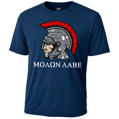 Molon Labe - Spartan Helmet Greek - Come and Take Performance Shirt