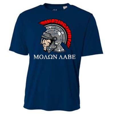 Molon Labe - Spartan Helmet Greek - Come and Take Cooling Performance Crew T-Shirt