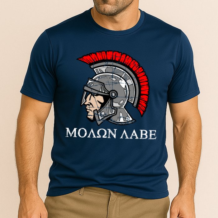 Molon Labe - Spartan Helmet Greek - Come and Take Cooling Performance Crew T-Shirt