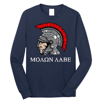 Molon Labe - Spartan Helmet Greek - Come and Take Long Sleeve Shirt