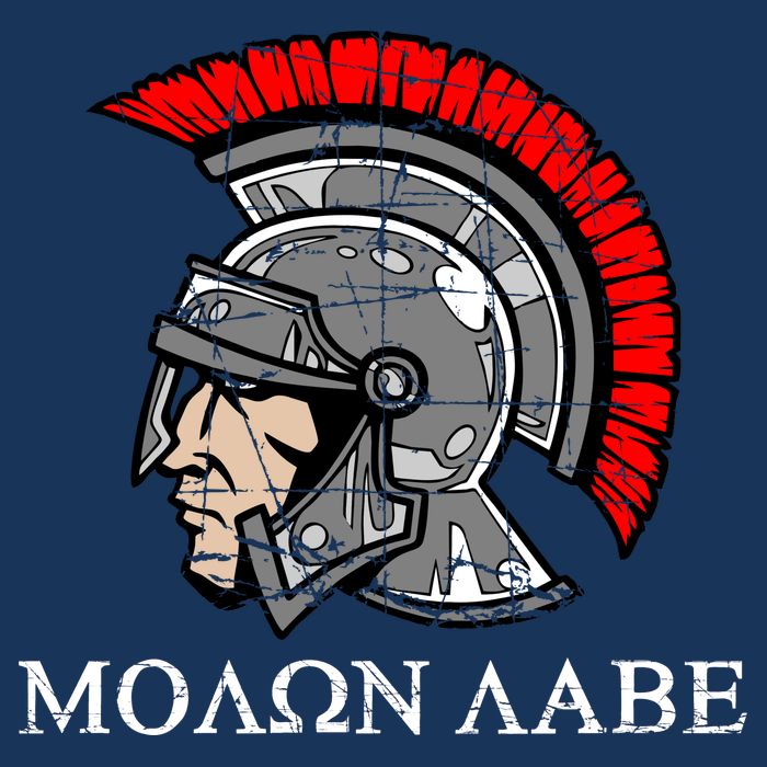 Molon Labe - Spartan Helmet Greek - Come and Take Drawstring Bag