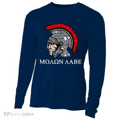 Molon Labe - Spartan Helmet Greek - Come and Take Cooling Performance Long Sleeve Crew