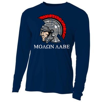 Molon Labe - Spartan Helmet Greek - Come and Take Cooling Performance Long Sleeve Crew