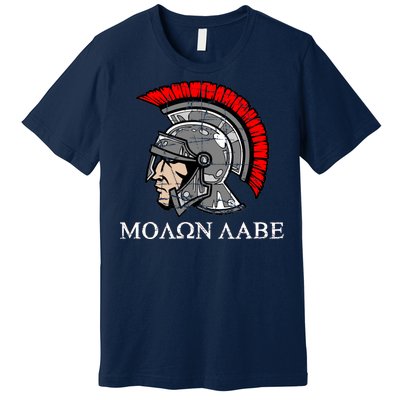 Molon Labe - Spartan Helmet Greek - Come and Take Premium T-Shirt