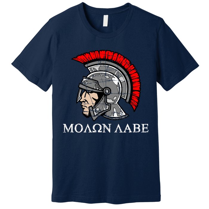 Molon Labe - Spartan Helmet Greek - Come and Take Premium T-Shirt