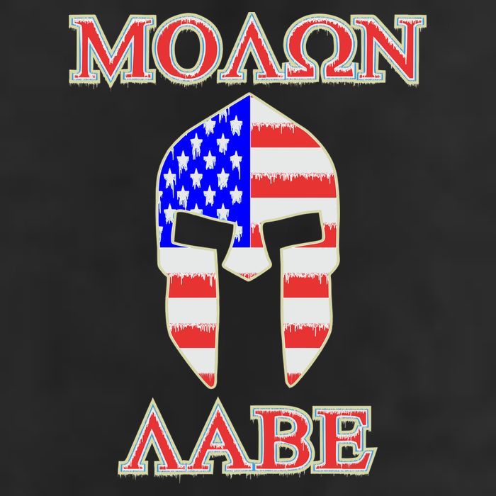 Molon Labe American Flag Spartan Helmet Greek Come and Take Adult Drive Performance Visor