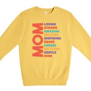 Mom Adjective Premium Crewneck Sweatshirt