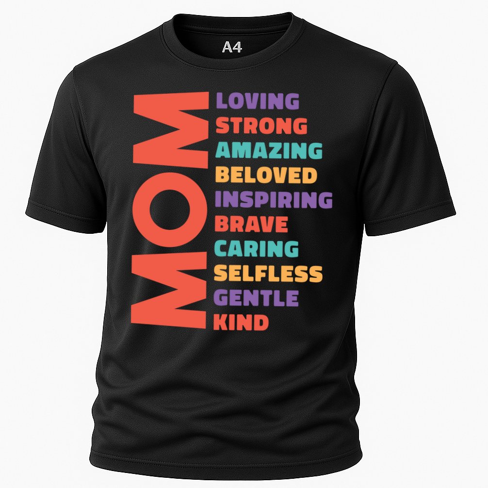 Mom Adjective Cooling Performance Crew T-Shirt
