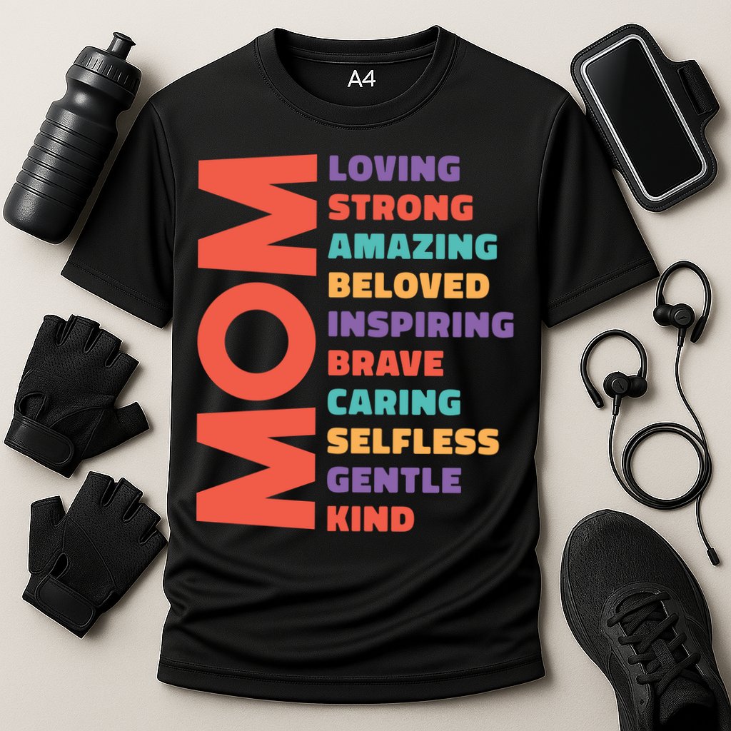Mom Adjective Cooling Performance Crew T-Shirt