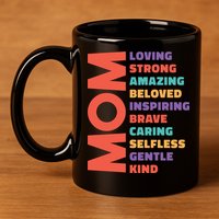 Mom Adjective 11oz C Handle Ceramic Mug