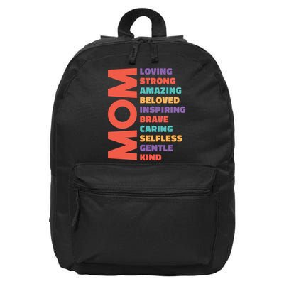Mom Adjective 16 in Basic Backpack