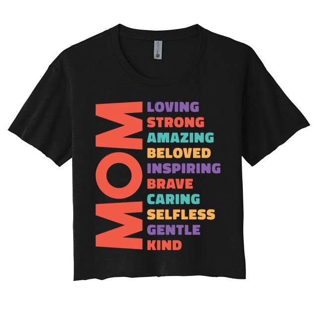 Mom Adjective Crop Top
