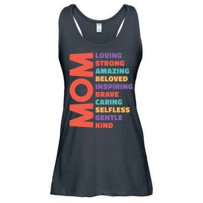 Mom Adjective Ladies Essential Flowy Tank