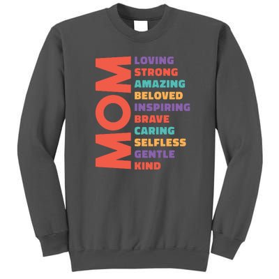 Mom Adjective Tall Sweatshirt