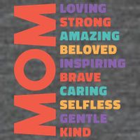 Mom Adjective Zip Tote Bag