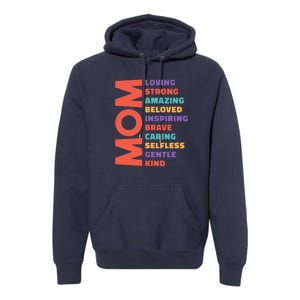 Mom Adjective Premium Hoodie