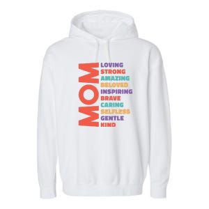 Mom Adjective Garment-Dyed Fleece Hoodie