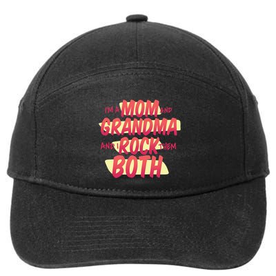 Mom And Grandma Rock Them Both 7-Panel Snapback Hat
