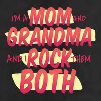 Mom And Grandma Rock Them Both Large Microfiber Waffle Golf Towel
