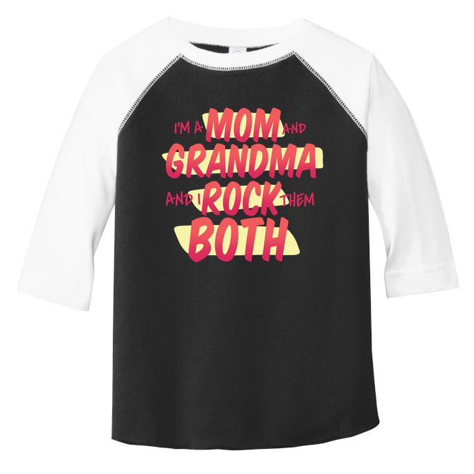 Mom And Grandma Rock Them Both Toddler Fine Jersey T-Shirt
