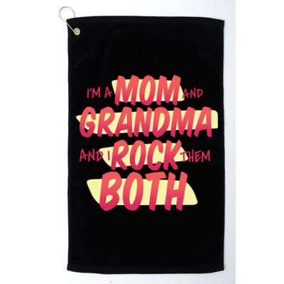 Mom And Grandma Rock Them Both Platinum Collection Golf Towel