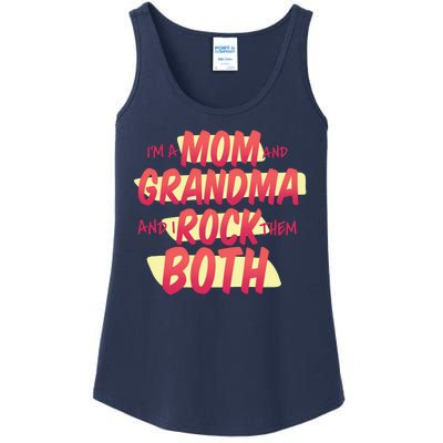 Mom And Grandma Rock Them Both Ladies Essential Tank