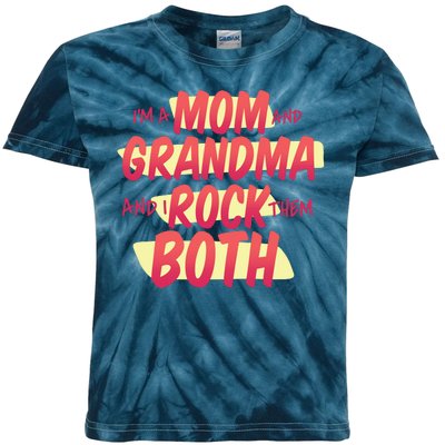 Mom And Grandma Rock Them Both Kids Tie-Dye T-Shirt