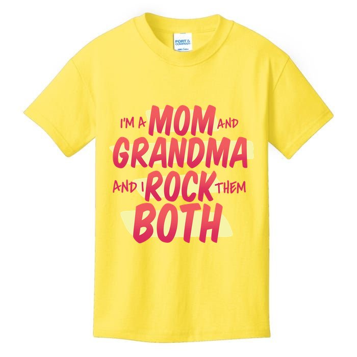 Mom And Grandma Rock Them Both Kids T-Shirt