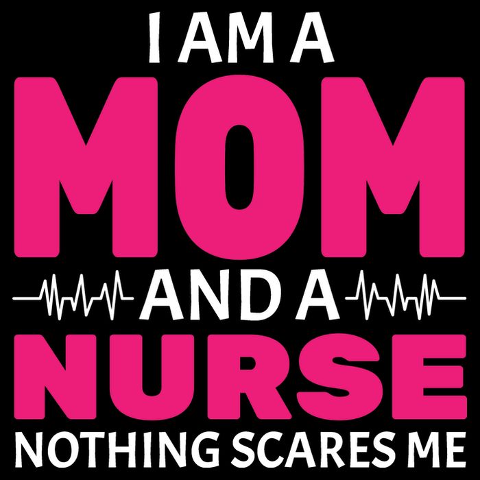 Mom and Nurse Nothing Scares Me Cooling Performance Crew T-Shirt