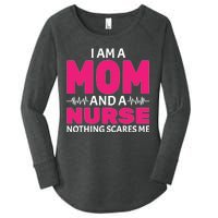 Mom and Nurse Nothing Scares Me Women's Perfect Tri Tunic Long Sleeve Shirt