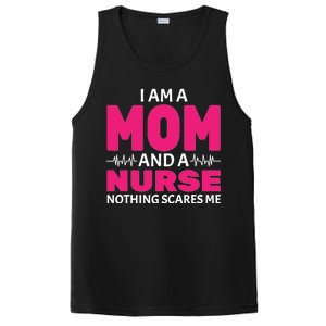 Mom and Nurse Nothing Scares Me PosiCharge Competitor Tank