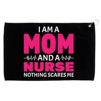 Mom and Nurse Nothing Scares Me Grommeted Golf Towel