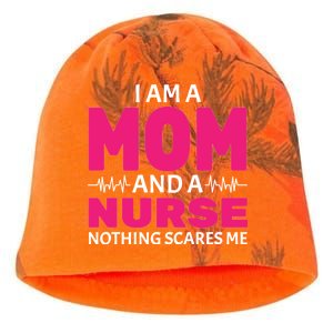 Mom and Nurse Nothing Scares Me Kati - Camo Knit Beanie