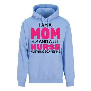 Mom and Nurse Nothing Scares Me Unisex Surf Hoodie