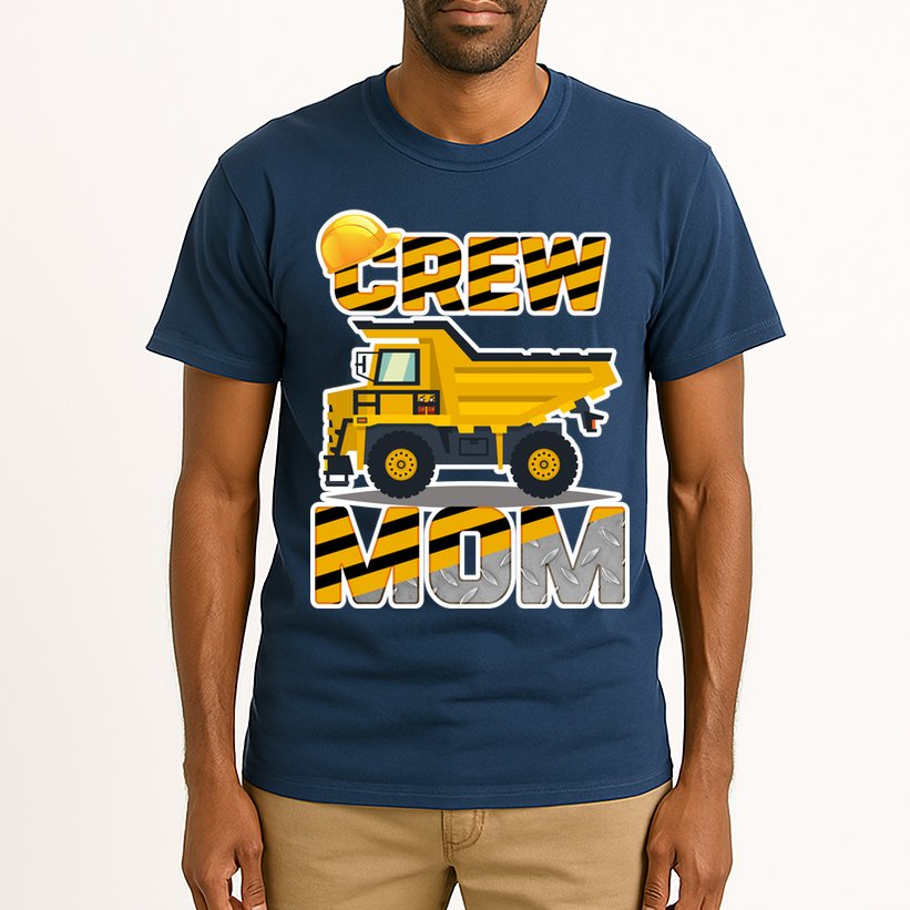 Mom Birthday Crew Construction Party Tall T-Shirt