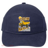 Mom Birthday Crew Construction Party 7-Panel Snapback Hat