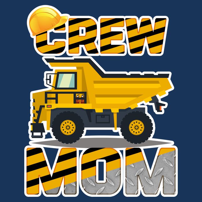 Mom Birthday Crew Construction Party Cooling Performance Long Sleeve Crew