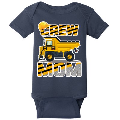 Mom Birthday Crew Construction Party Baby Bodysuit
