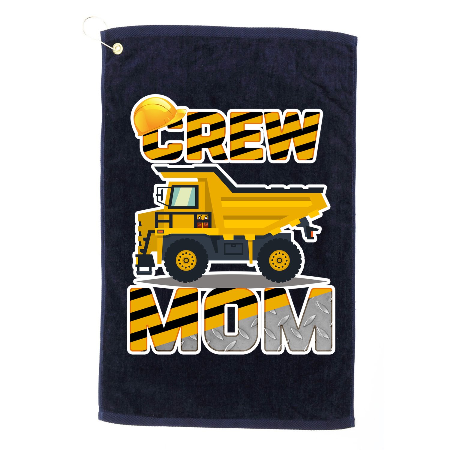 Mom Birthday Crew Construction Party Golf Towel
