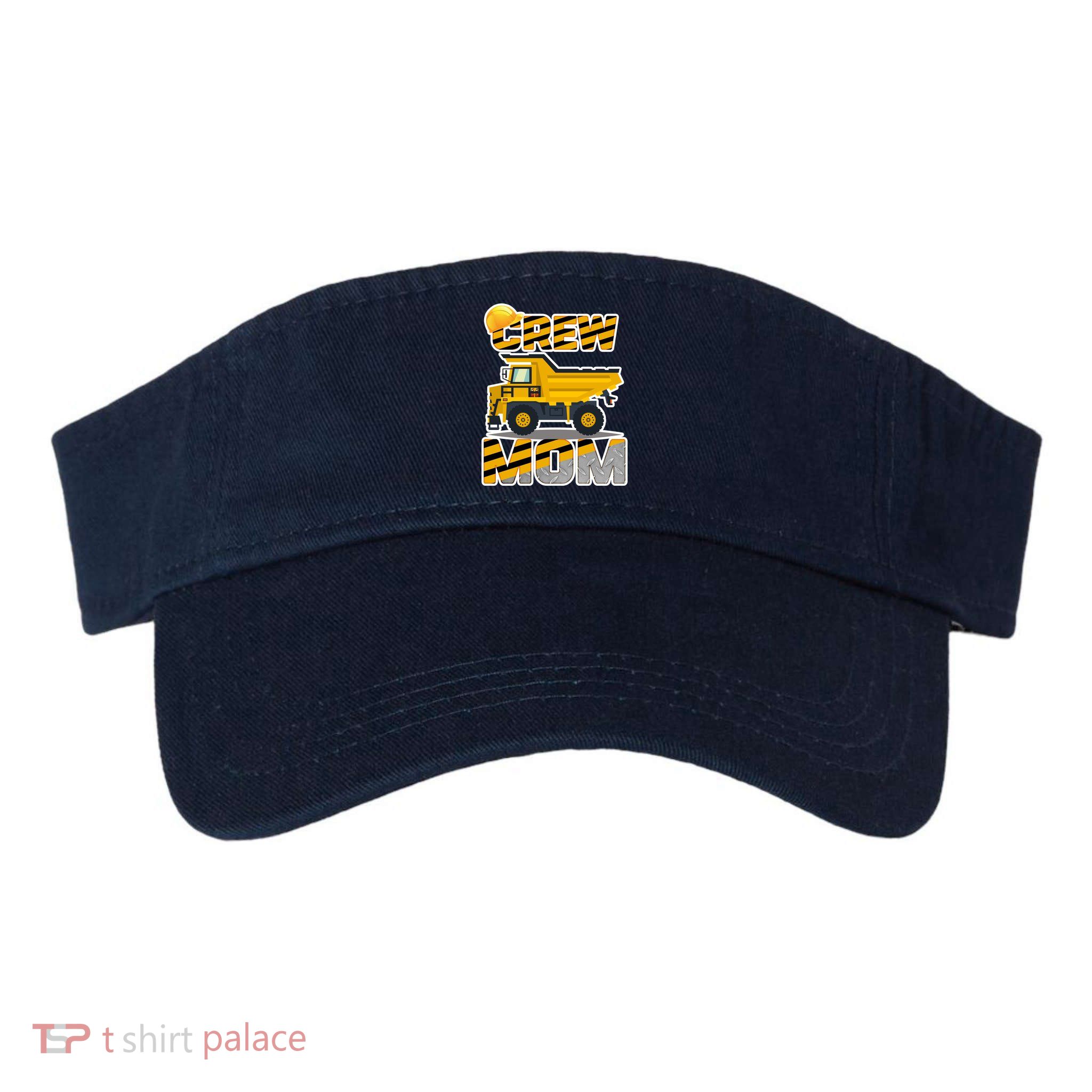 Mom Birthday Crew Construction Party Visor