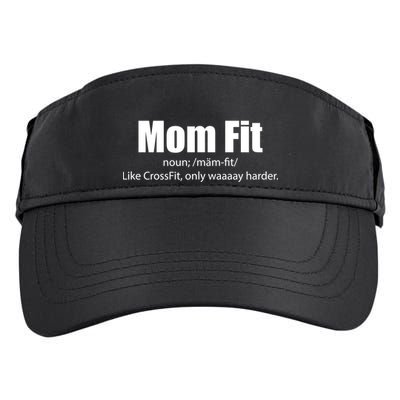 Mom Fit Like CrossFit But Waaaay Harder Adult Drive Performance Visor