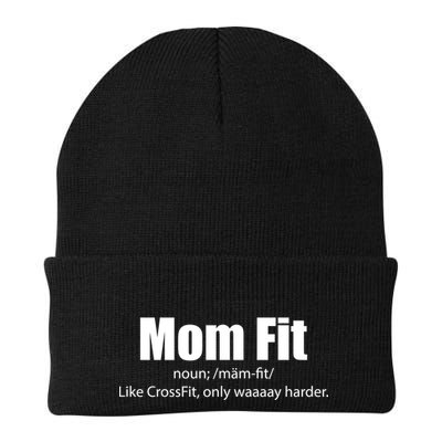 Mom Fit Like CrossFit But Waaaay Harder Beanie