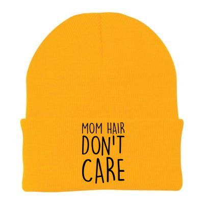 Mom Hair Don't Care Knit Cap Winter Beanie