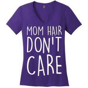 Mom Hair Don't Care Women's V-Neck T-Shirt