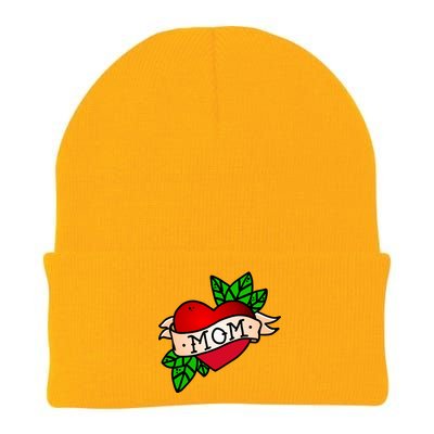 Mom Heart Tattoo Love Knit Cap Winter Beanie