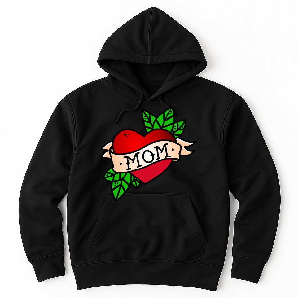 Mom Heart Tattoo Love Hoodie