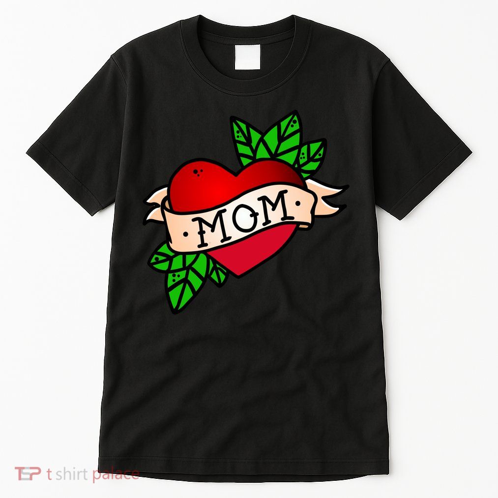 Mom Heart Tattoo Love Tall T-Shirt