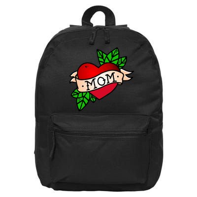 Mom Heart Tattoo Love 16 in Basic Backpack