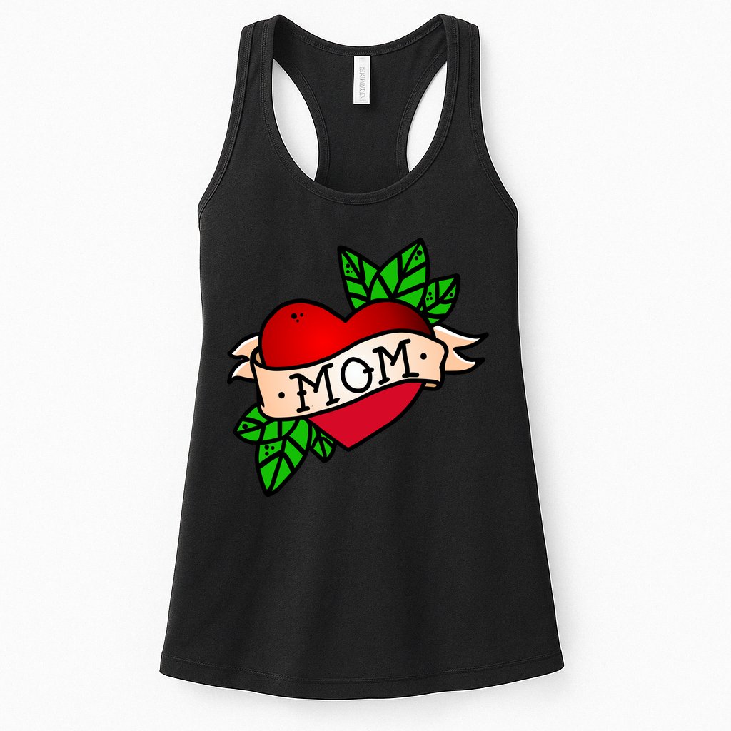 Mom Heart Tattoo Love Womens Tank Top